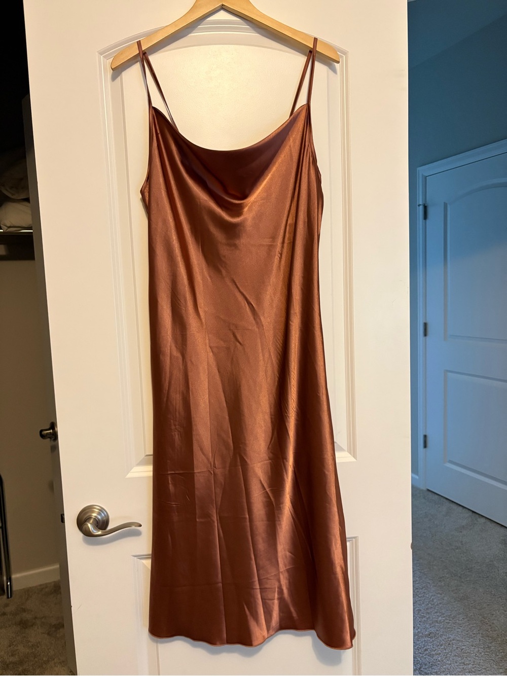 Satin slip dress